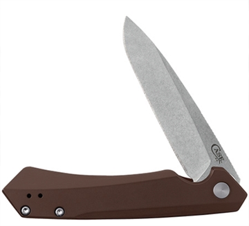 Picture of CASE KNIVES KINZUA 4.75" SPEAR DK BRN ALUM 64692