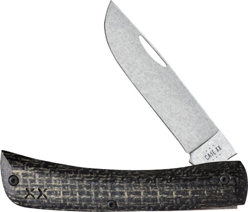 Picture of CASE KNIVES KNIVES CROSSROADS SERIES BLACK BURLAP LAM SOD BUSTER JR 66382 021205663821