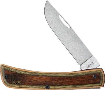 Picture of CASE KNIVES KNIVES CROSSROADS SERIES BROWN/GREEN LAM SOD BUSTER JR 66381 021205663814