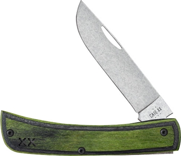 Picture of CASE KNIVES KNIVES CROSSROADS SERIES GREEN/BLACK LAM SOD BUSTER JR 66383 021205663838