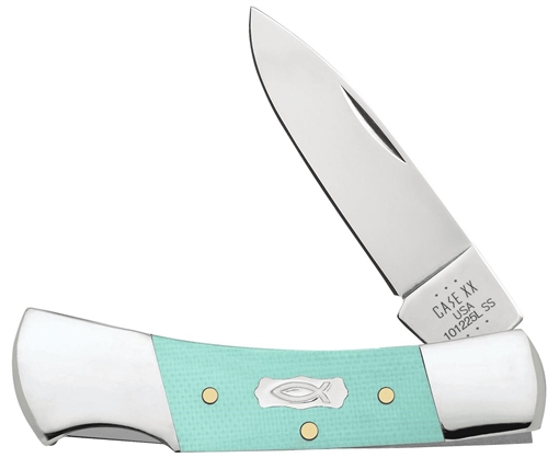 Picture of CASE KNIVES LOCKBACK 3" 1BL SEAFOAM GREEN G-10 18106