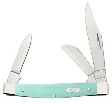 Picture of CASE KNIVES MED STCKM 31/4" 3BL SEAFOAM GRN G-10 18102