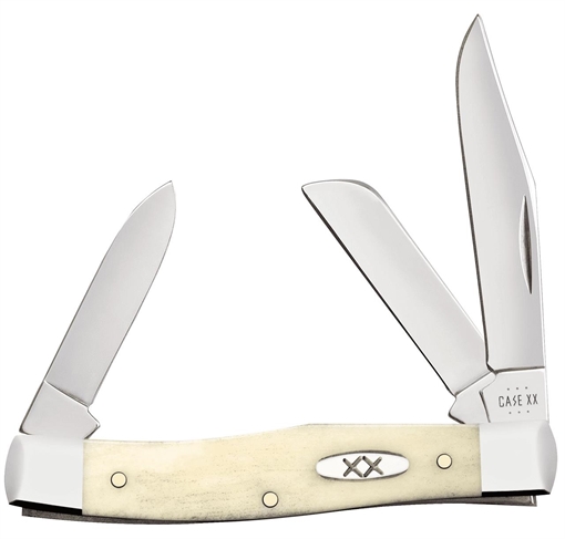 Picture of CASE KNIVES MEDIUM STOCKMAN 35/8" 3BL SMOOTH NAT BONE 13311