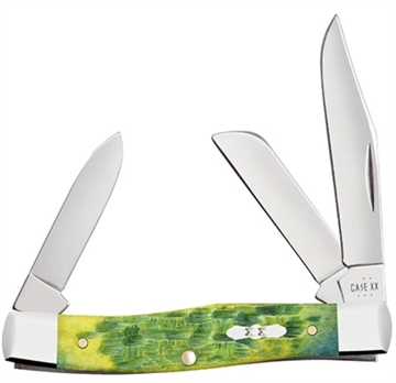 Picture of CASE KNIVES M STKMN 35/8" 3BL GRN APPLE BN C27862