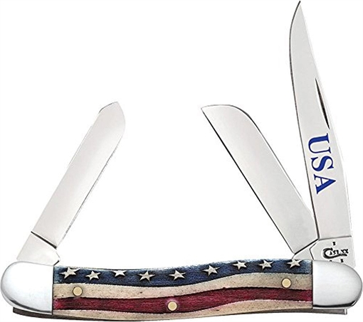 Picture of CASE KNIVES M STKMN 3BL 35/8" STAR SPANGLE 64136