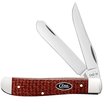 Picture of CASE KNIVES M TRAPR 2BL 31/2" D RED BURLAP MICARTA 12271