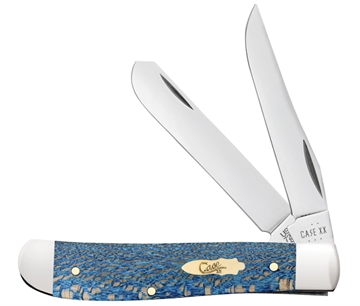 Picture of CASE KNIVES M TRAPR 31/2" 2BL BLUE SYCAMORE 63731