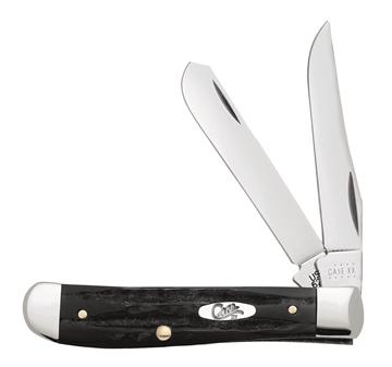 Picture of CASE KNIVES MINI TRAPPER 31/2" 2BL JIGGED BUFFALO HORN 65016