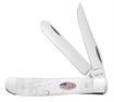 Picture of CASE KNIVES MINI TRAPPER 31/2" 2BL JIGGED ROUGH WHT SYN 14101