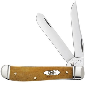 Picture of CASE KNIVES MINI TRAPR 31/2" 2BL SMTH ANTQ BONE 58188