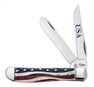 Picture of CASE KNIVES M TRAPR 31/2" 2BL STAR SPANGLE 64135