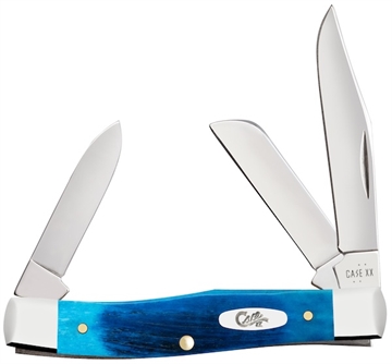 Picture of CASE KNIVES MED STCKMN 3BL 35/8" CARIBBEAN BLUE 25579