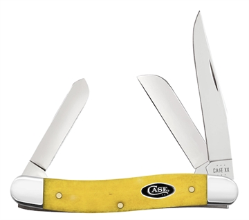 Picture of CASE KNIVES MED STKMN 35/8" 3BL YEL BONE 20032