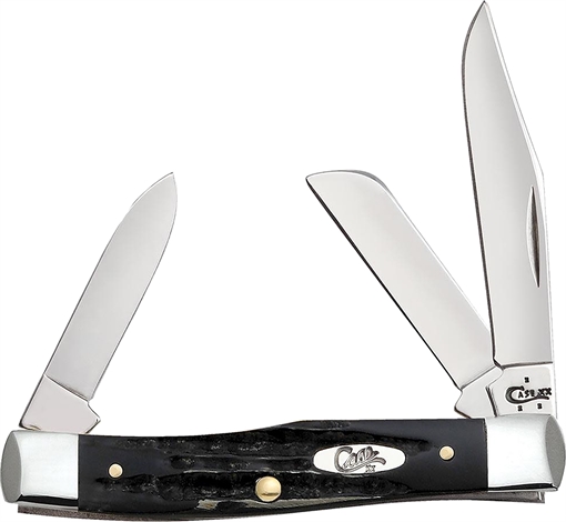 Picture of CASE KNIVES MED STKMN 35/8" 3BL JIGGED BUFFALO HORN 65028