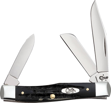 Picture of CASE KNIVES MED STKMN 35/8" 3BL JIGGED BUFFALO HORN 65028