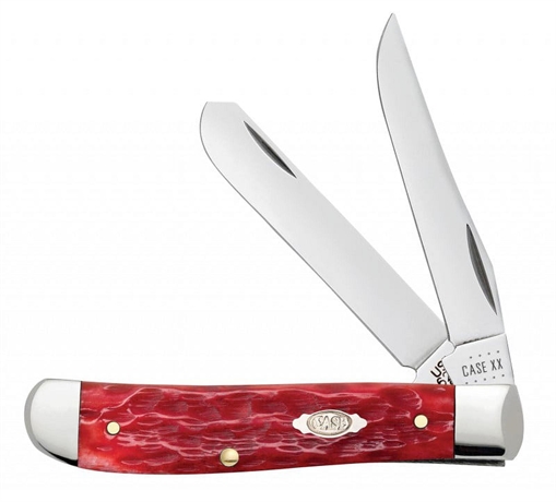 Picture of CASE KNIVES MINI TRAPR 31/2" 2BL DK RED BONE 31952