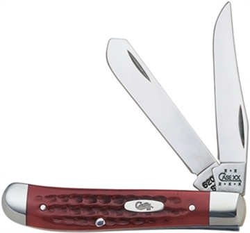 Picture of CASE KNIVES MINI TRAPPER 2BLD 3.5" RED BONE 00784