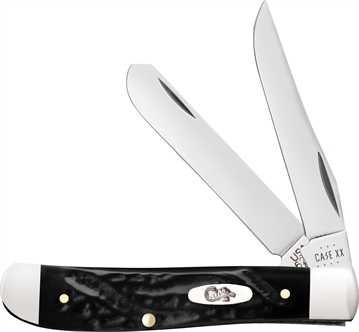 Picture of CASE KNIVES M TRAPR 31/2" 2BL ROUGH BLK 18237
