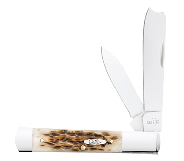 Picture of CASE KNIVES PEACH SEED JIG RAZOR 37/8" AMBER BONE SS 10722