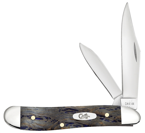 Picture of CASE KNIVES PEANUT 2BL 27/8" BLU CURLY OAK 47495