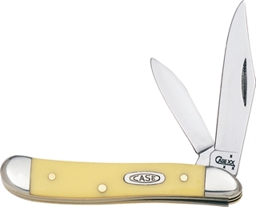 Picture of CASE KNIVES PEANUT 2BL 27/8" YELLOW SS 80030