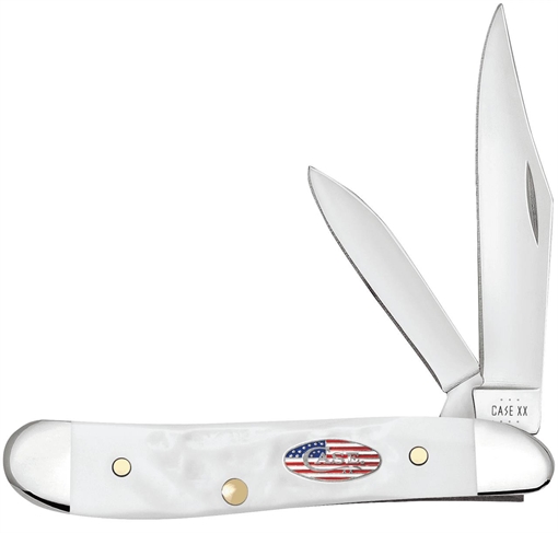 Picture of CASE KNIVES PEANUT 27/8" 2BL JIGGED ROUGH WHT SYN 14105
