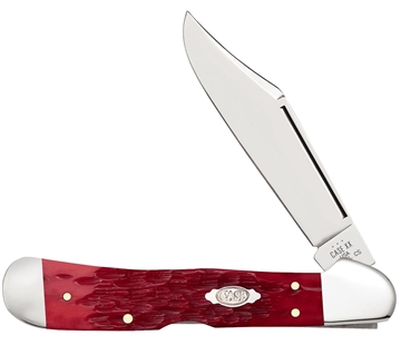 Picture of CASE KNIVES PEACH SEED JIG COPPERLOCK� 41/4" 1BL DK RED BONE CS 31946