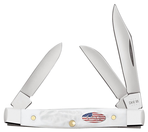 Picture of CASE KNIVES SM STCKMN 25/8" 3BL JIGGED ROUGH WHT SYN 14106
