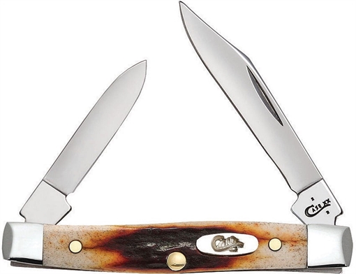 Picture of CASE KNIVES SM PEN 2BL 25/8" RED STAG 09581