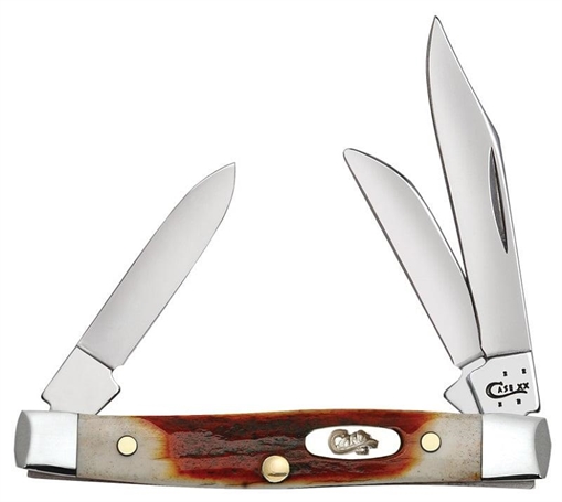 Picture of CASE KNIVES SM STCKMN 3BL 25/8" RED STAG 09449