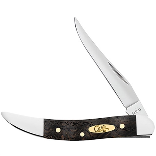 Picture of CASE KNIVES SM TX TPICK 1BL 3" BLK CURLY WOOD 14009