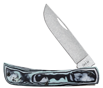 Picture of CASE KNIVES SOD BSTR JR 1BL 35/8" SEAFOAM GREEN G-10 66384