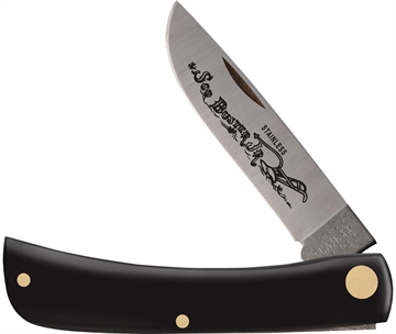 Picture of Case Sod Buster Jr. 2.80" Folding Skinner Plain Etched As-Ground Stainless Steel Blade Black Synthetic Handle 00095