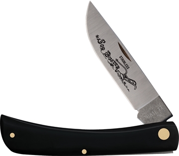 Picture of Case Sod Buster 3.70" Folding Skinner Plain Etched As-Ground Tru-Sharp SS Blade/Smooth Black Synthetic Handle 00092