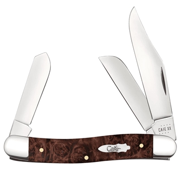 Picture of CASE KNIVES STOCKMAN 35/8" 3BL BRN MAPLE BURL WOOD 64065