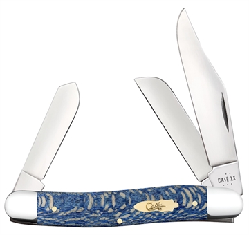 Picture of CASE KNIVES STCKMN 3BL 37/8" BLUE SYCAMORE 63732