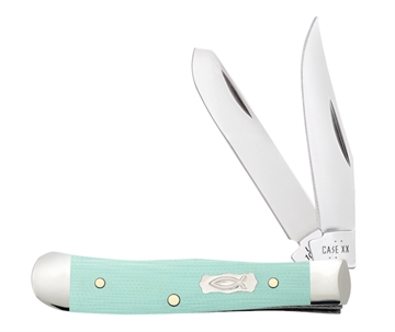 Picture of CASE KNIVES T TRAPR 2BL 23/8" SEAFOAM GRN G10 18110