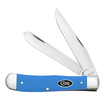 Picture of CASE KNIVES TRAPPER 2BL 41/8" LT BLUE SYN 68900