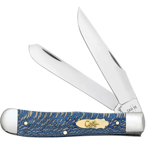 Picture of CASE KNIVES TRAPPR 41/8" 2BL BLUE SYCAMORE 63730