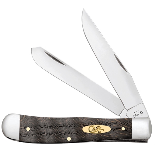 Picture of CASE KNIVES TRAPPER 41/8" 2BL BLK CURLY OAK WOOD 14000