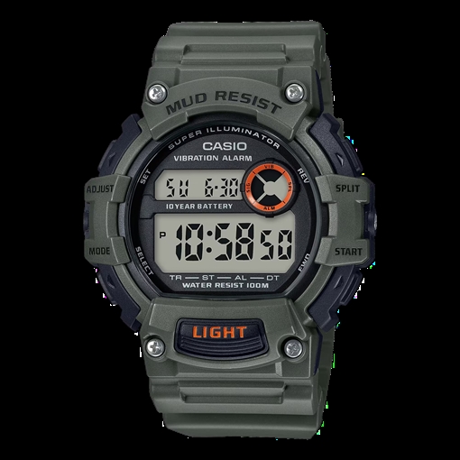 Picture of Casio Mud-Resistant Digital Watch w/ Vibration Alarm TRT110H-3AV