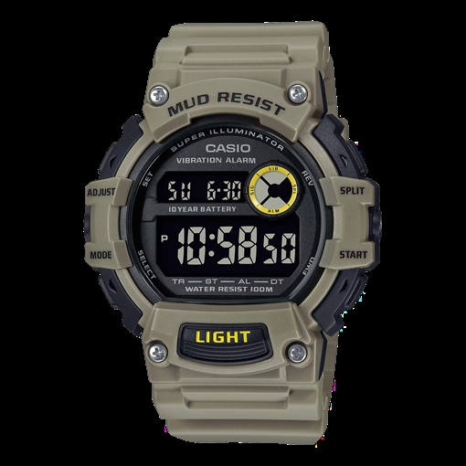 Picture of Casio Mud-Resistant Digital Watch w/ Vibration Alarm TRT110H-5BV