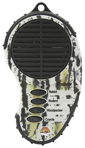Picture of Cass Creek Mini Electronic Predator Electronic Call Coyote/Rabbit/Rodent/Woodpecker Sounds Attracts Predators Brown Plastic 334