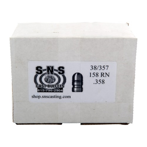 Picture of CAST .38 CALIBER (.358'') ROUND NOSE LEAD HANDGUN BULLETS 421000303272