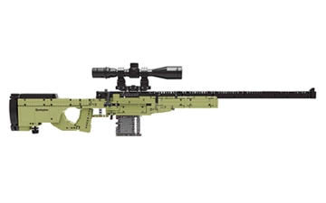 Picture of Caliber Gourmet CGBBB1 Sniper Building Blocks Black/Green Plastic 41" Long 1491 Pieces CBGBB1