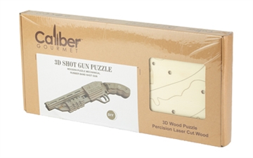 Picture of Caliber Gourmet Wood Shotgun Puzzle, Brown CBG-PZ-05SG