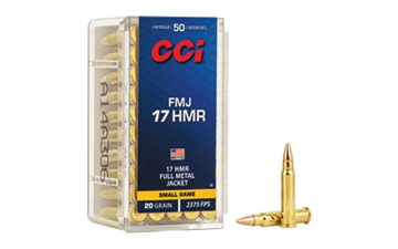 Picture of CCI Ammunition Hunting, 17HMR, 20 Grain, Full Metal Jacket, 50 Round Box 55 0055
