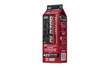 Picture of CCI Blazer Rimfire Ammunition .22 LR 38gr LRN 1235 fps 425/ct (Carton) 10026
