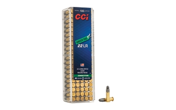 Picture of CCI .22 Long Rifle Green Tag Precision Rimfire Ammunition .22 LR 40 gr LRN 100/box 0033