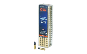 Picture of CCI Target SubSonic Blue Rimfire Ammunition .22 LR 40 gr LRN 1070 fps 100/ct 934CC